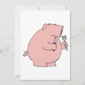 Hungry Pig Einladung (Vorderseite)