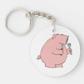 Hungry Pig Schlüsselanhänger (Vorderseite)