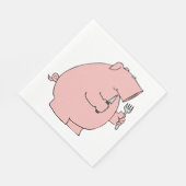 Hungry Pig Serviette (Ecke)