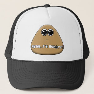 Hungry Pou Logo mit Text - Hat Truckerkappe