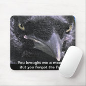 "HUNGRY RAVEN" Maus Pad Mousepad (Mit Mouse)