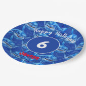 Hungry Sharks  Pappteller (Schrägansicht)