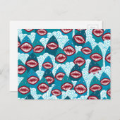 Hungry Sharks Postkarte (Vorne/Hinten)
