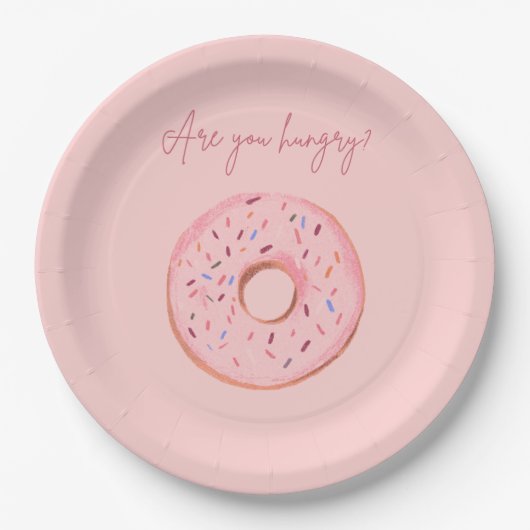 "Hungst du?" Donut Party Teller 🍩 💞 (Vorderseite)