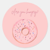 "Hungst du?" Donut Sticker 🍩 💞 (Vorderseite)