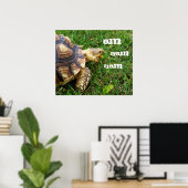 Hunguest Tortoise - "Om nom nom" Poster (Heimbüro)