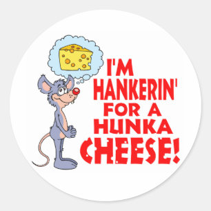 Hunka Cheese Runder Aufkleber