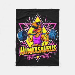 Hunkasaurus Fitnessstudio Workout T-Rex Kraftdreik Fleecedecke