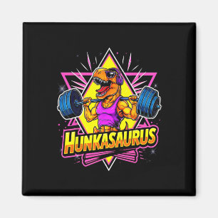 Hunkasaurus Fitnessstudio Workout T-Rex Kraftdreik Magnet