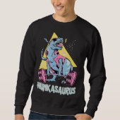 Hunkasaurus rex Dinosaur  Gym & Workout Sweatshirt (Vorderseite)