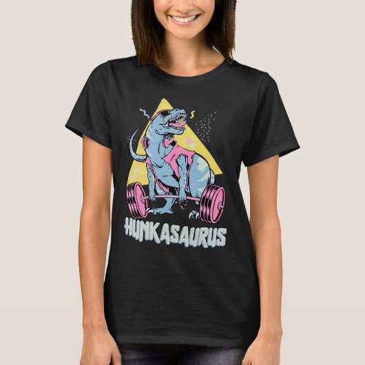 Hunkasaurus rex Dinosaur Gym & Workout T-Shirt (Vorderseite)
