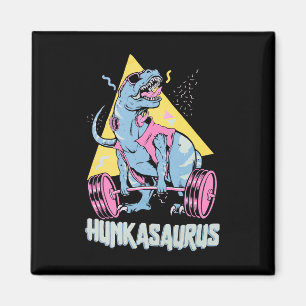 Hunkasaurus T Rex Dinosaur Lustiges Fitnessstudio  Magnet