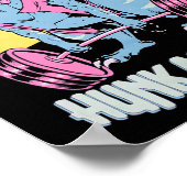 Hunkasaurus T Rex Dinosaur Lustiges Fitnessstudio Poster (Ecke)