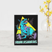 Hunkasaurus Weightlift Bodybuilding Gym Workout Karte (Gelbe Blume)