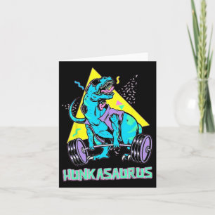 Hunkasaurus Weightlift Bodybuilding Gym Workout Karte