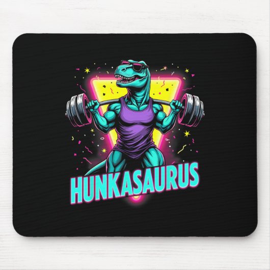 Hunkasaurus Weightlift Bodybuilding Gym Workout Mousepad (Vorne)