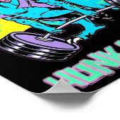 Hunkasaurus Weightlift Bodybuilding Gym Workout Poster (Ecke)