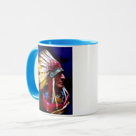 "Hunkpapa" Chief original art Tasse (Vorderseite Links)