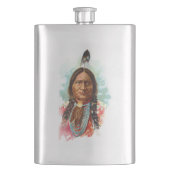 Hunkpapa Sioux Leiter: Sitting Bull Flachmann (Vorderseite)