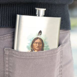 Hunkpapa Sioux Leiter: Sitting Bull Flachmann