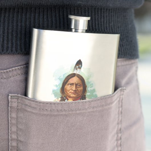 Hunkpapa Sioux Leiter: Sitting Bull Flachmann (Beispiel)