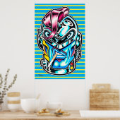 Hunkuloid™: Axel Zahnradmühle™ Poster (Küche)