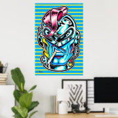 Hunkuloid™: Axel Zahnradmühle™ Poster (Heimbüro)