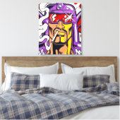 Hunkuloid™: Nocturno™/Gesicht Leinwanddruck (Insitu (Schlafzimmer))