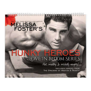 Hunky Helden der Liebe in Bloom Series Calendar Kalender