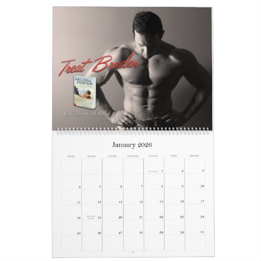Hunky Helden der Liebe in Bloom Series Calendar Kalender (Jan 2026)