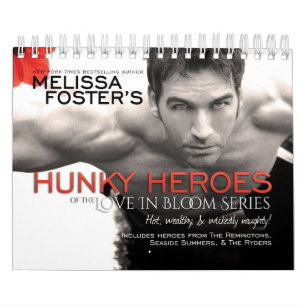 Hunky Helden der Liebe in Bloom Series Calendar Kalender