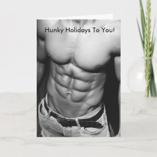 Hunky Holidays Grußkarte Feiertagskarte