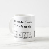 Hunky Namen-Tasse der periodischen Tabelle Kaffeetasse (Vorderseite Links)