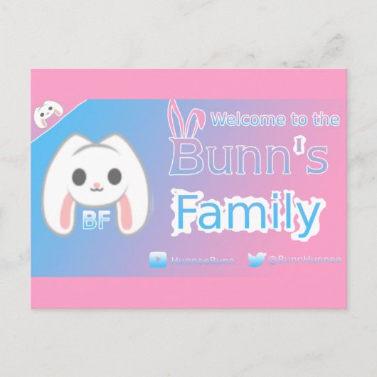 HunneBunn Postcard Postkarte (Vorderseite)