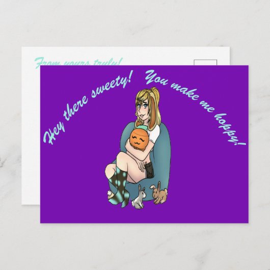 HunneeBunn Postcard Postkarte (Vorne/Hinten)