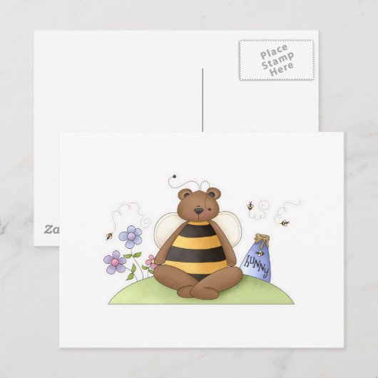 Hunny Bear Postkarte (Vorne/Hinten)