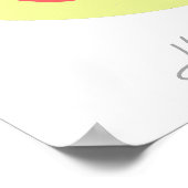 Hunny Bunny Funky A3 Poster (Ecke)