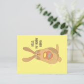 Hunny Bunny Postkarte (Stehend Vorderseite)