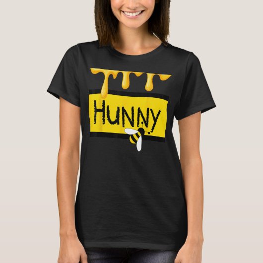 Hunny (Honey) Jar Simulating with dripping Honig a T-Shirt (Vorderseite)