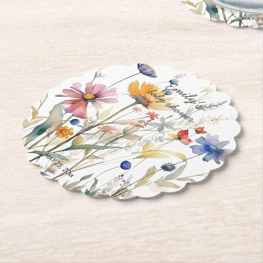 Hunny Wildblume Baby Dusche Untersetzer (angewinkelt)