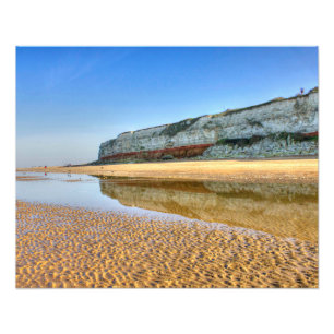Hunstanton-Klippen bei Ebbe gespiegelt, Norfolk Fotodruck