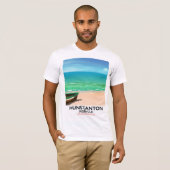 Hunstanton Norfolk Beach Reiseplakat T-Shirt (Vorne ganz)