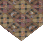 Hunt Club Kariert mit Wildlife Game | Fall Pattern Tischdecke (Schrägansicht)