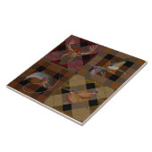 Hunt Club Kariert mit Wildlife Game Fliese (Seite)