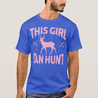 Hunt Deer Hunting Women Rock girl T-Shirt