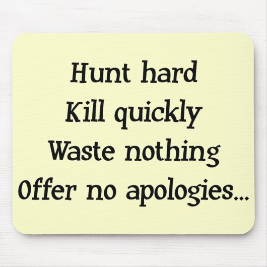 Hunt Hard Mousepad (Vorne)