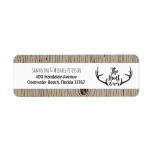 "Hunt is Over" Rustikale Antler Barnwood-Hochzeit