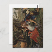 Hunt, William Holman Der Hireling Shepherd Der ged Postkarte (Vorne/Hinten)