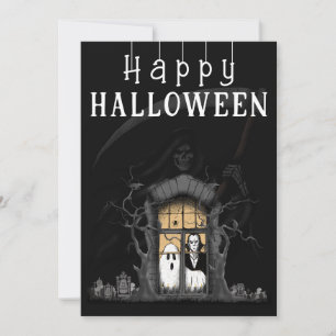 Hunted House Halloween Foto Feiertagskarte