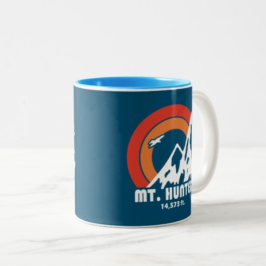 Hunter Alaska Sun Eagle Zweifarbige Tasse (VorderseiteRechts)